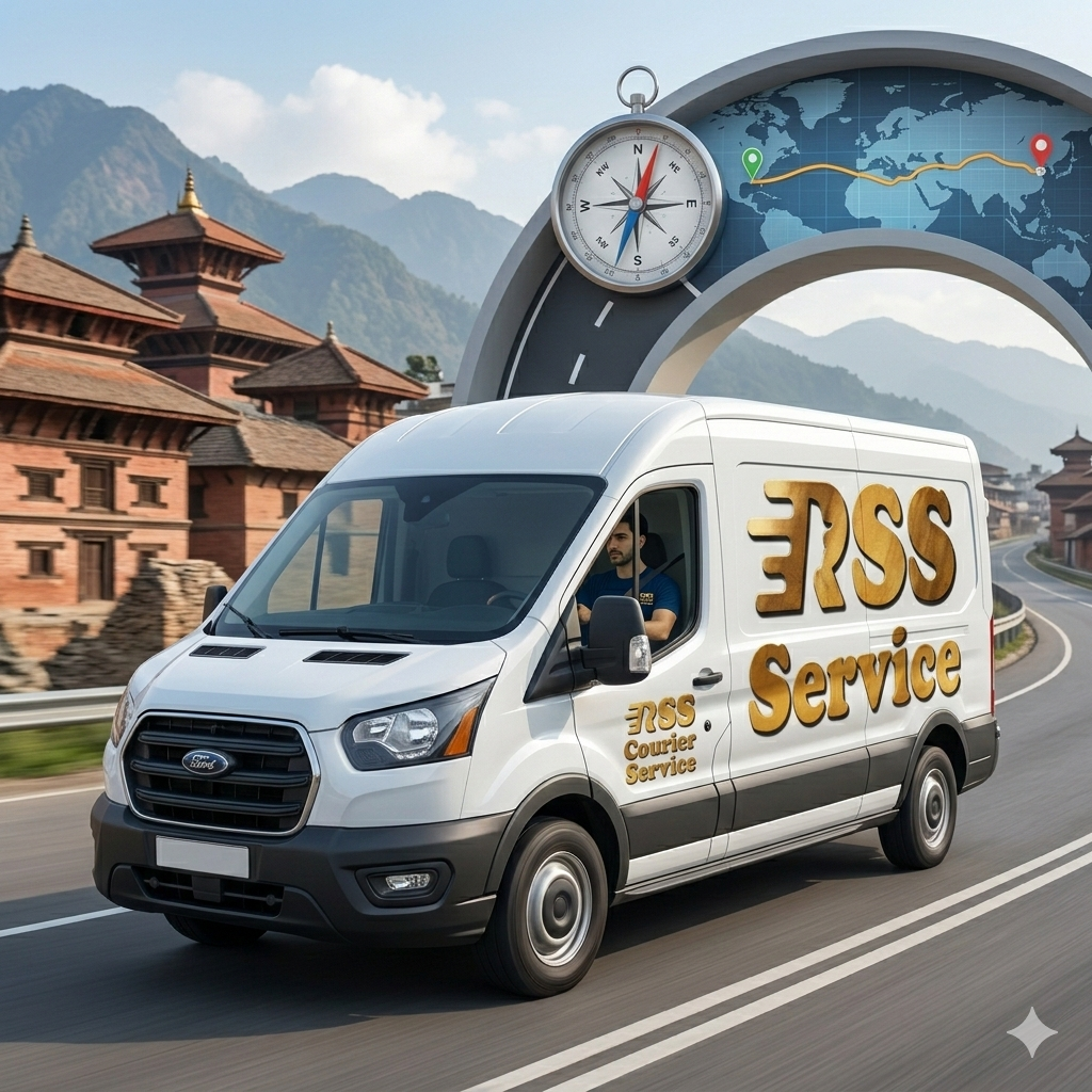 Person packing a parcel for shipment from Nepal to USA